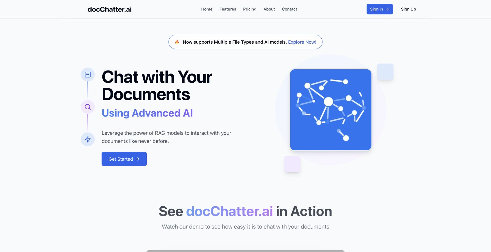 docChatter 首页截图