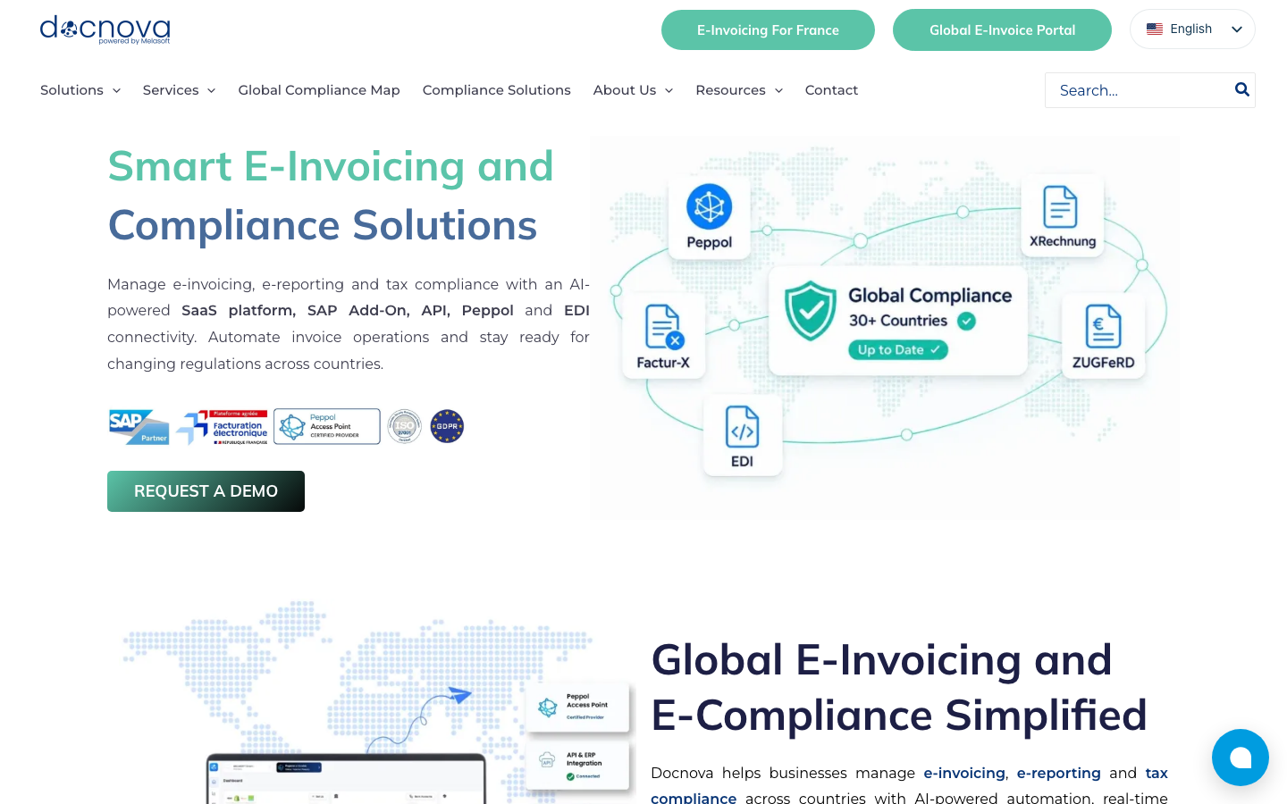 Docnova homepage screenshot