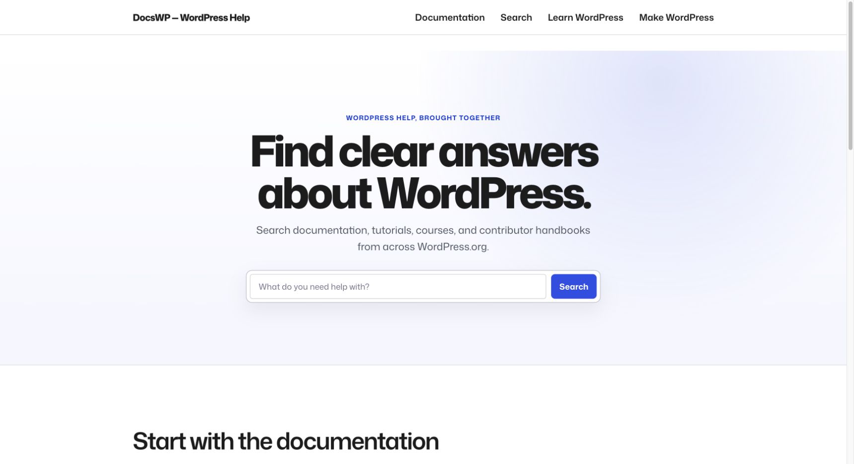 DocsWP 首页截图
