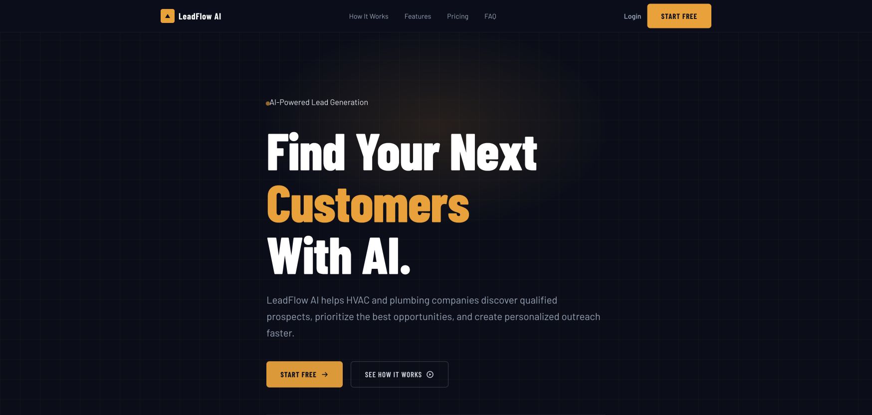 LeadFlow AI landing_page