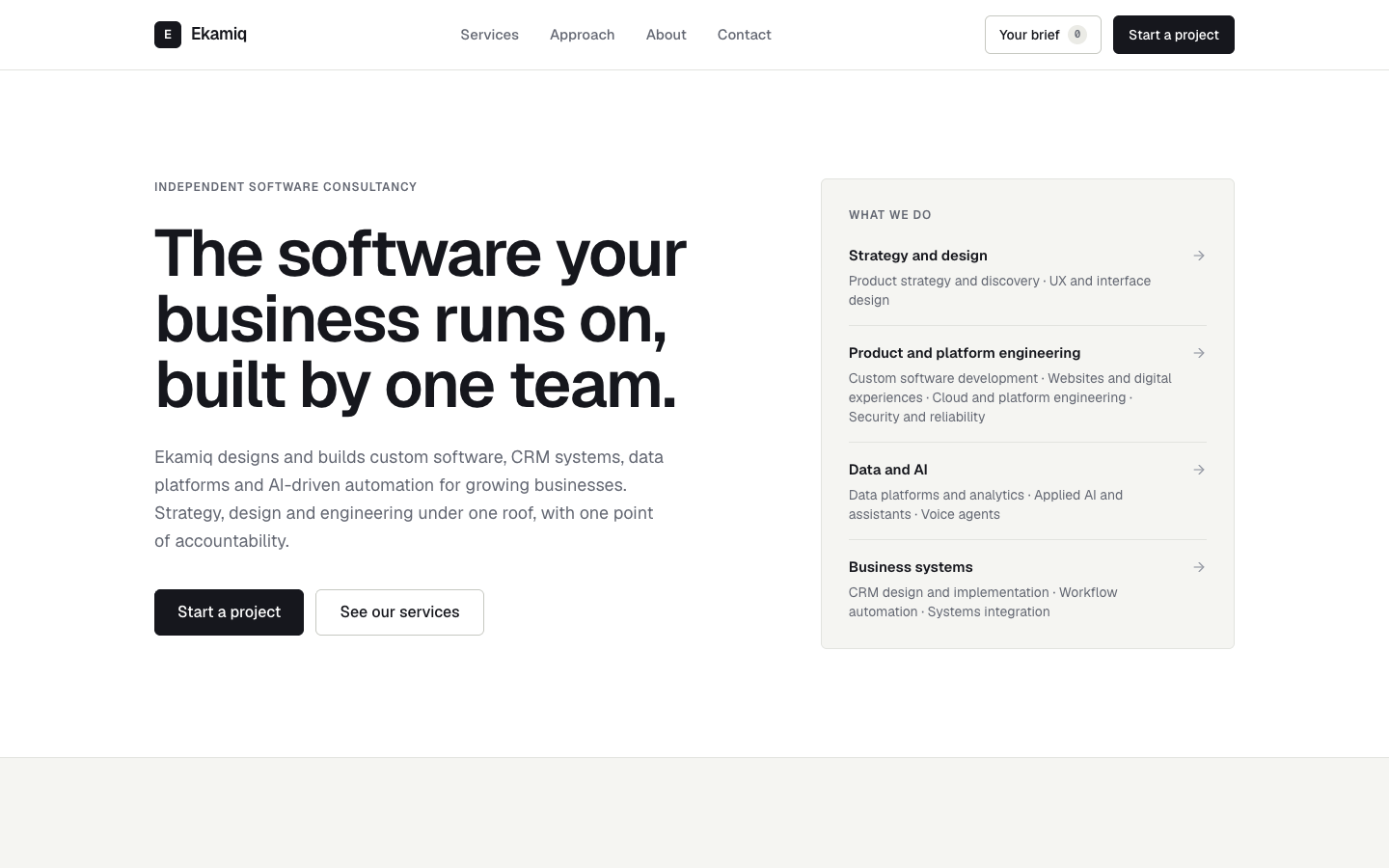 Ekamiq landing_page
