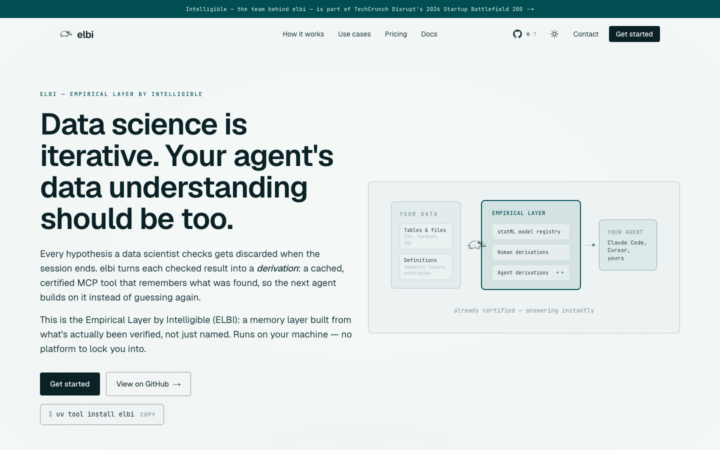 elbi homepage screenshot