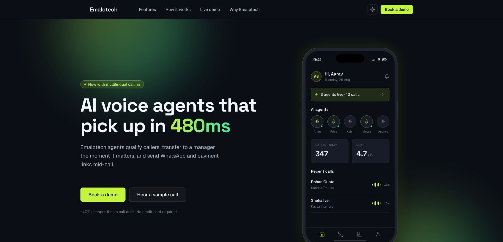 Emalotech landing_page
