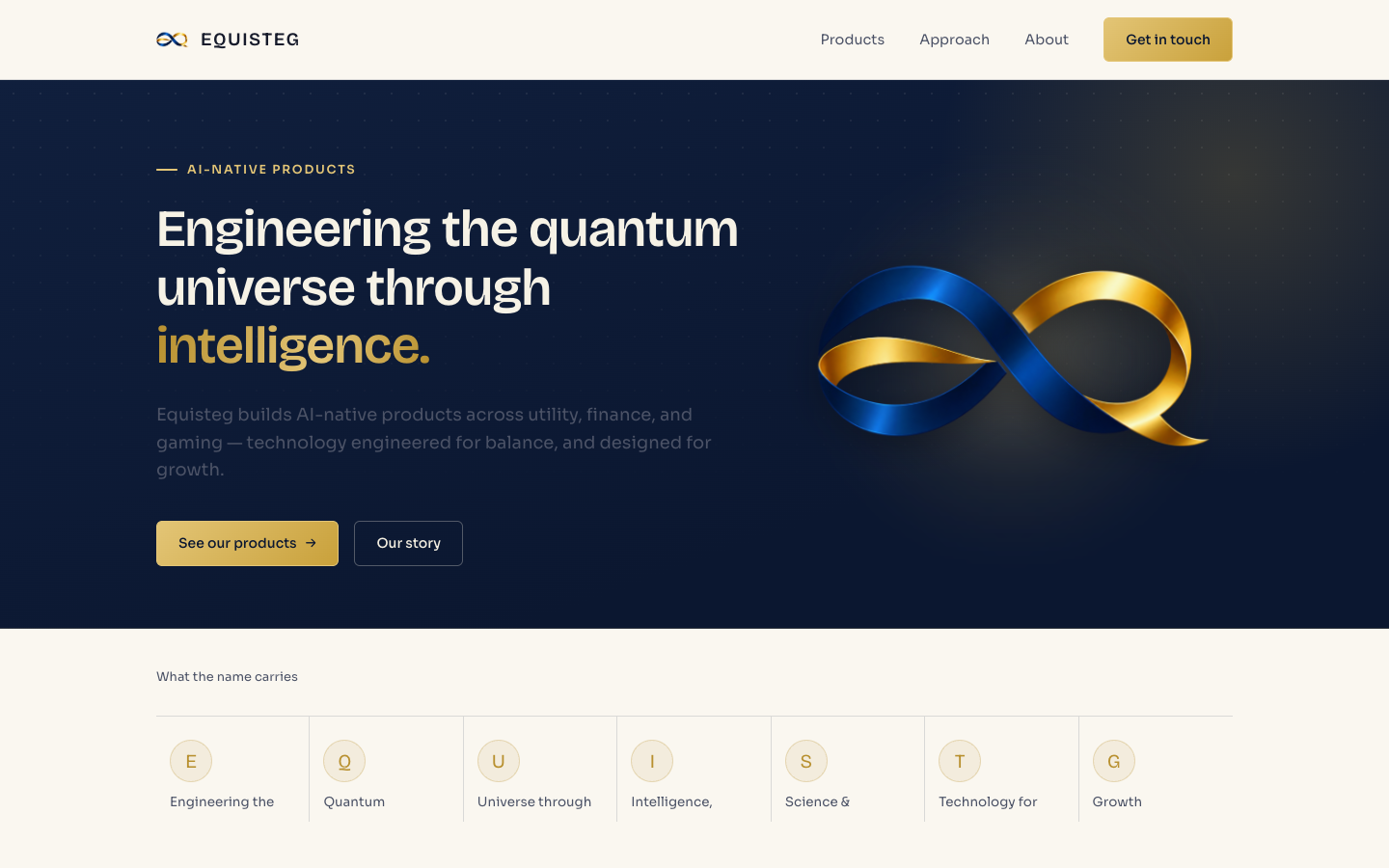 Equisteg homepage screenshot