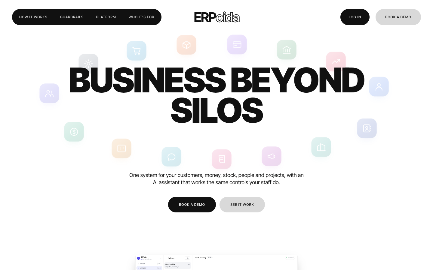 ERPoida homepage screenshot
