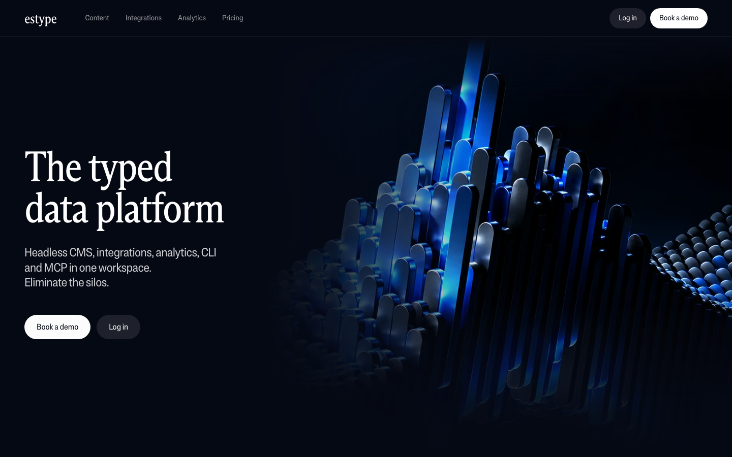 estype homepage screenshot