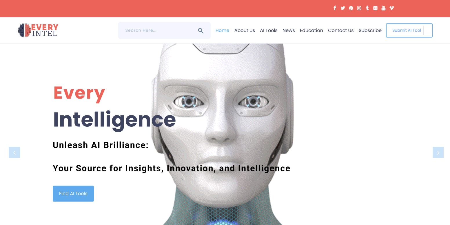 Every Intel 首页截图