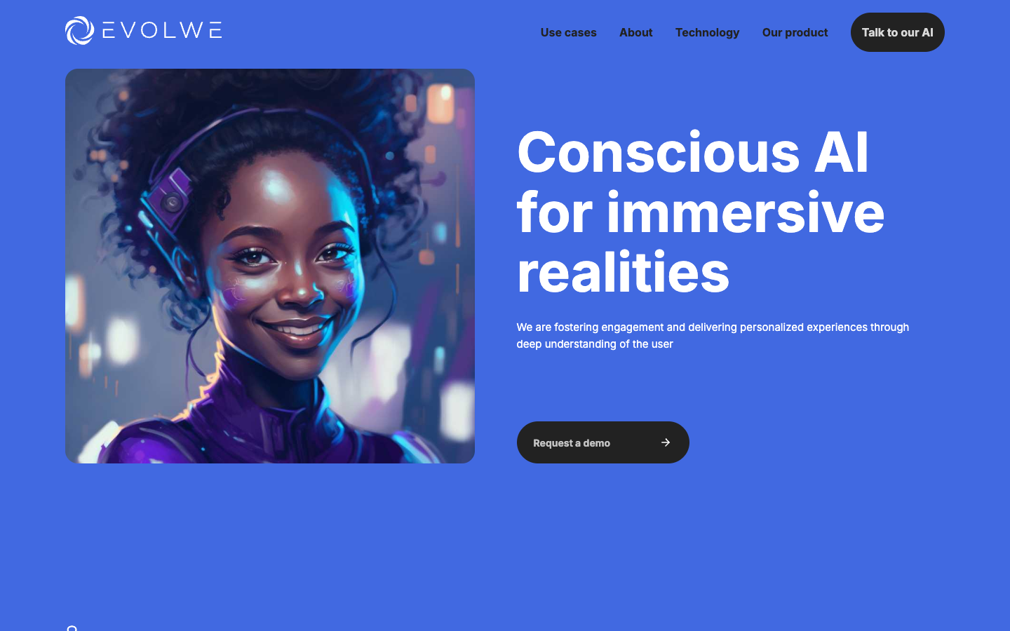 Evolwe homepage screenshot