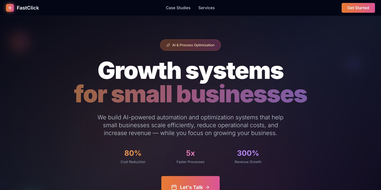 FastClick 首页截图