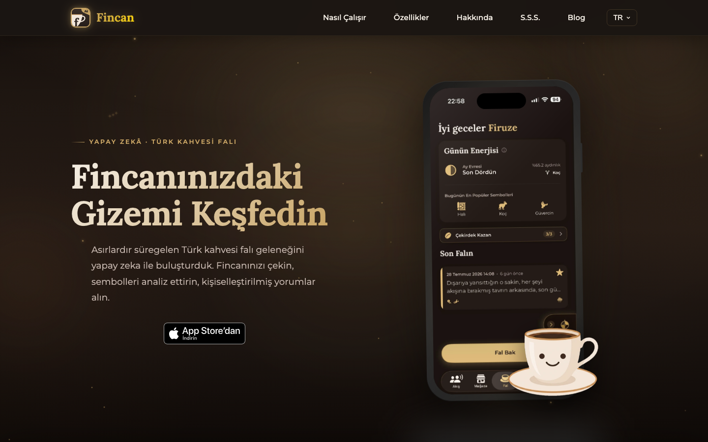 Fincan homepage screenshot