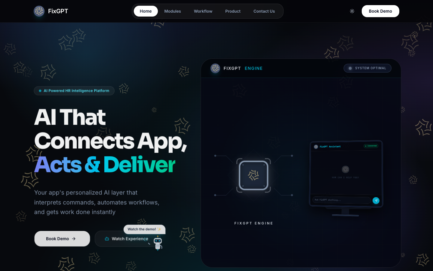FixGPT homepage screenshot
