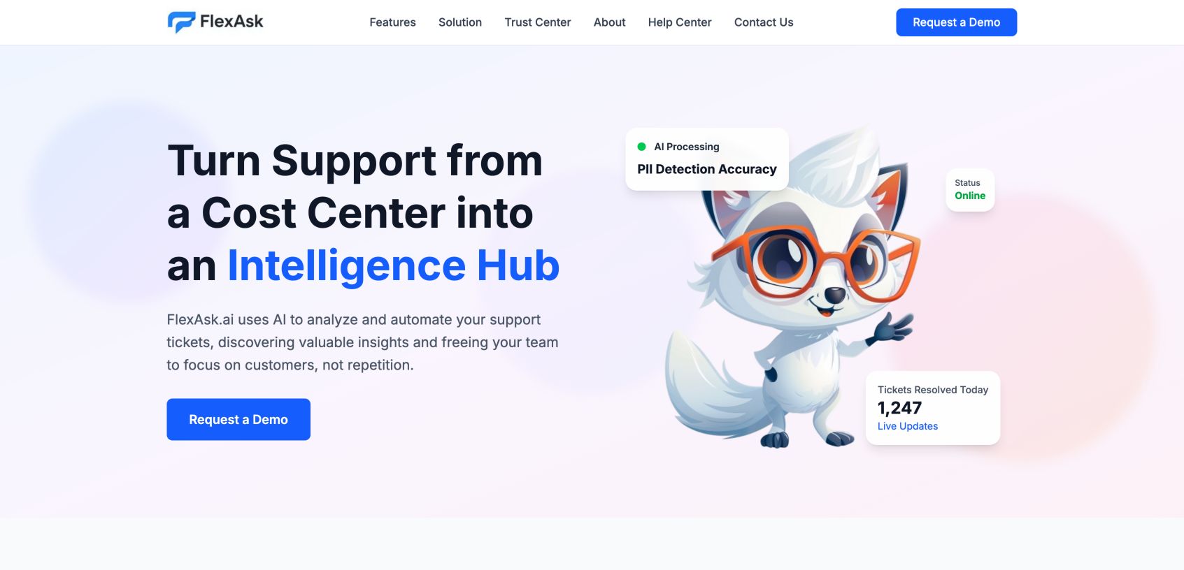 FlexAsk 首页截图