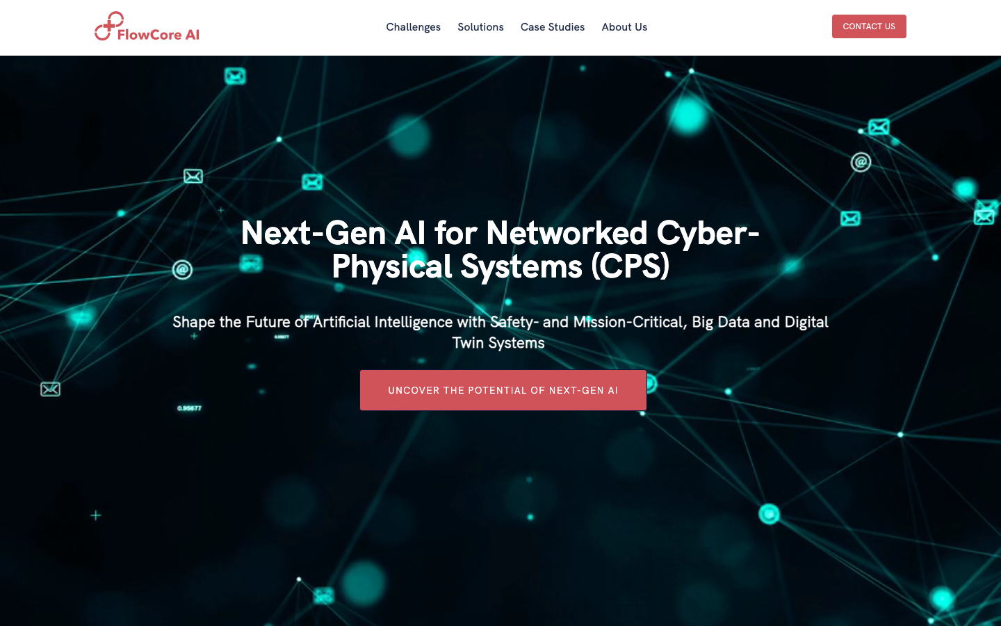 FlowCore AI homepage screenshot