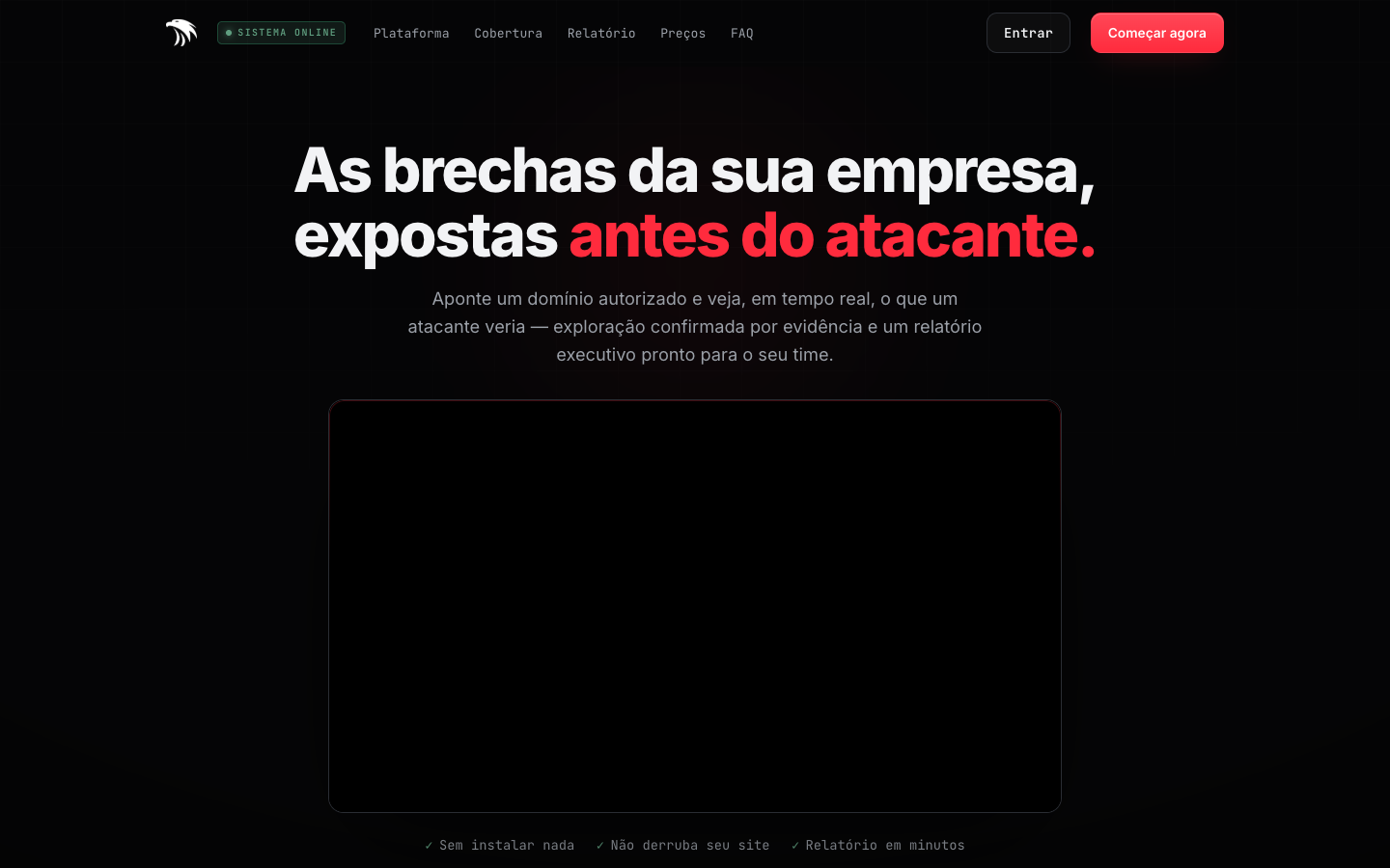 FocoemSEC homepage screenshot
