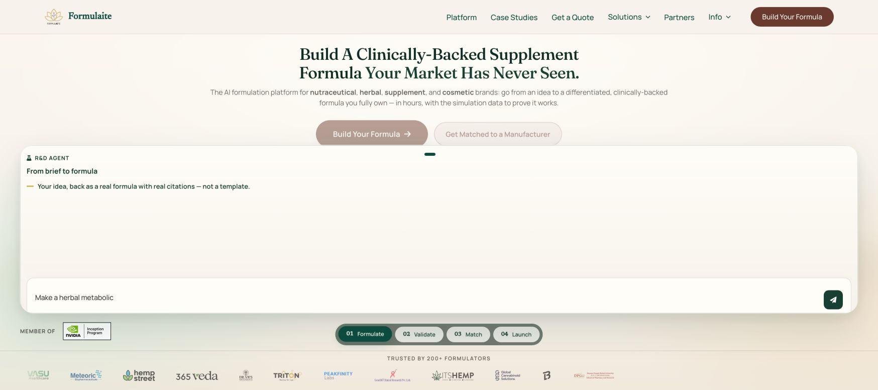 Formulaite landing_page
