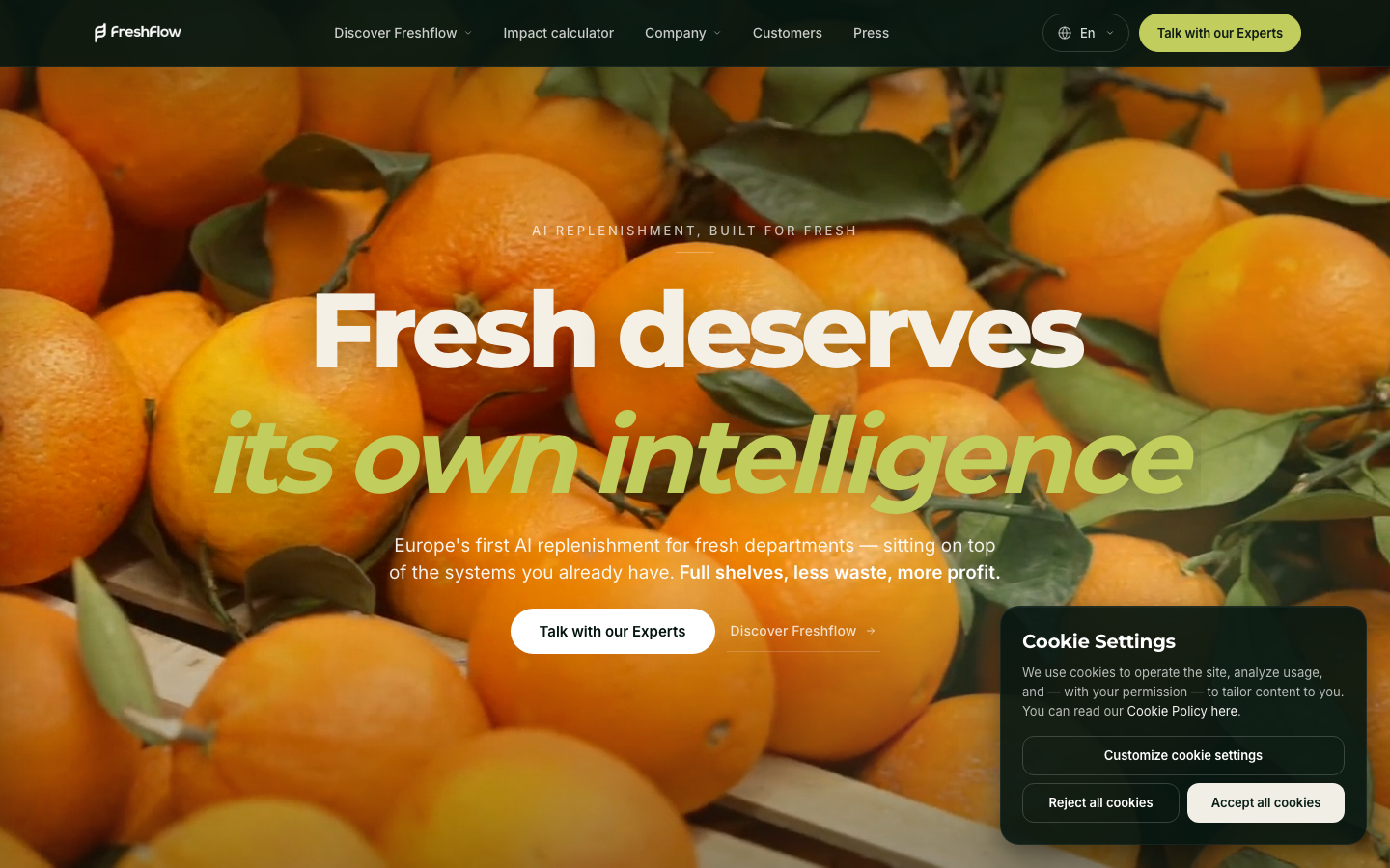 Freshflow landing_page