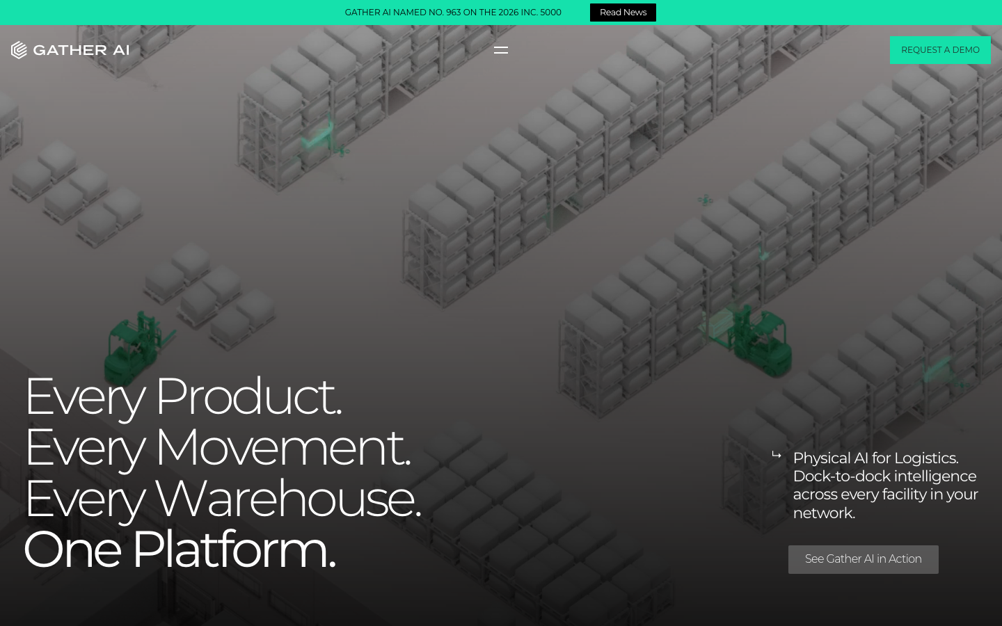 Gather AI homepage screenshot