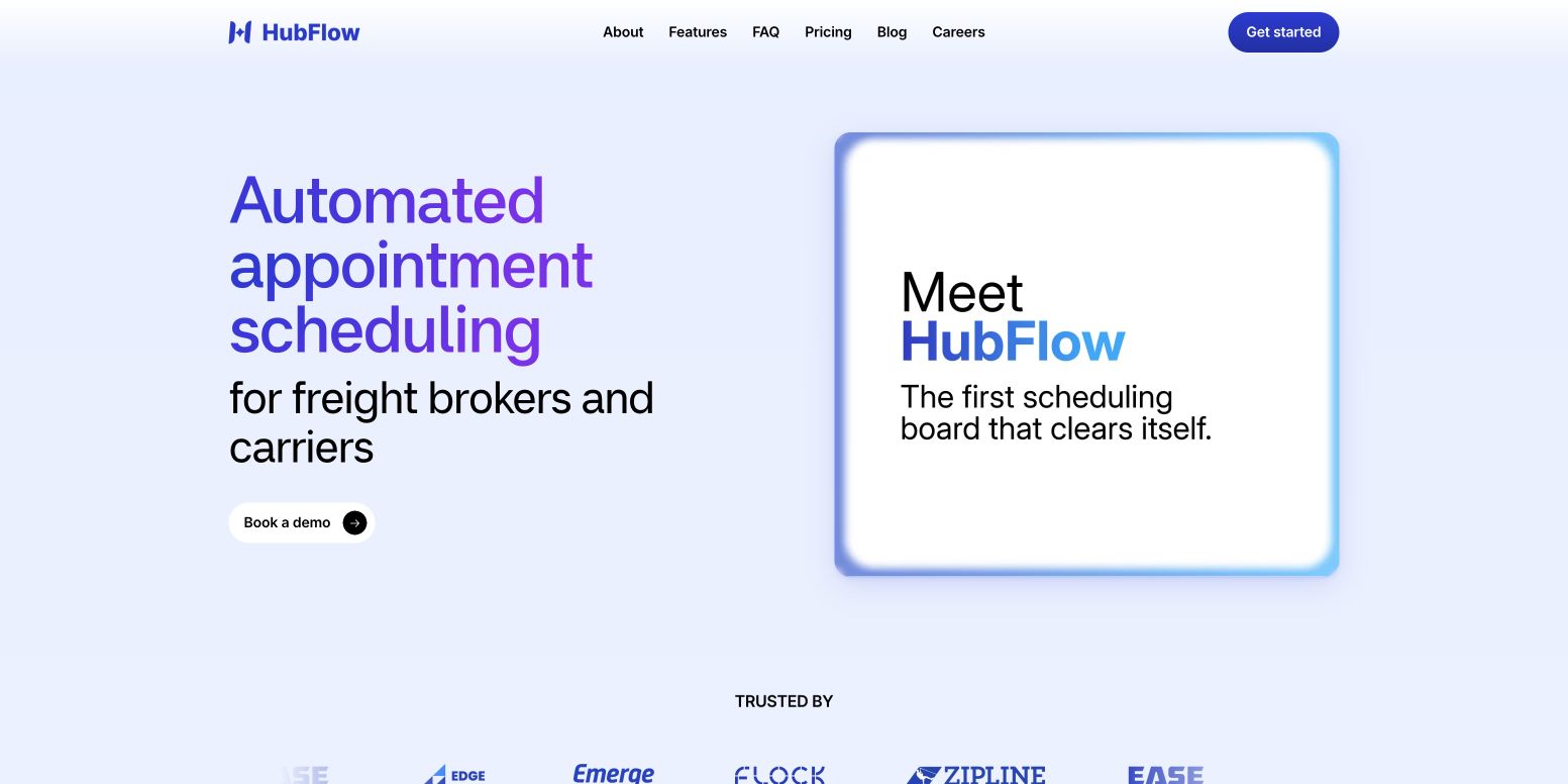 HubFlow 首页截图