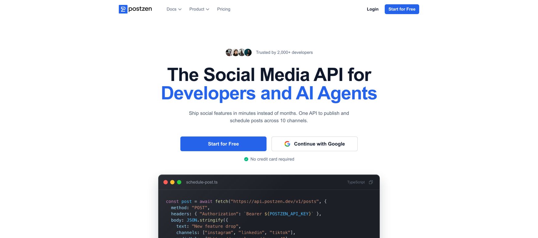 PostZen landing_page