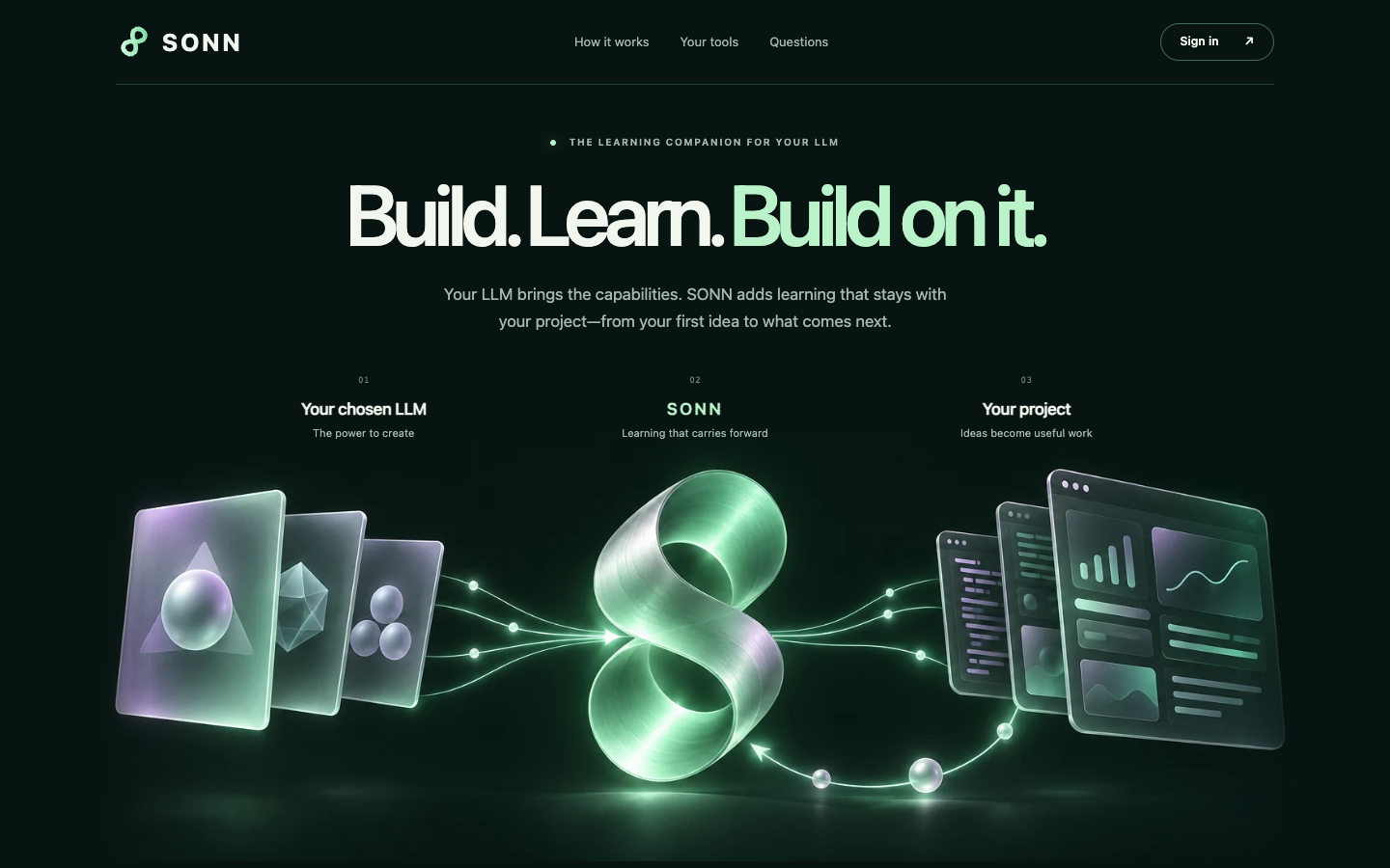 SONN homepage screenshot