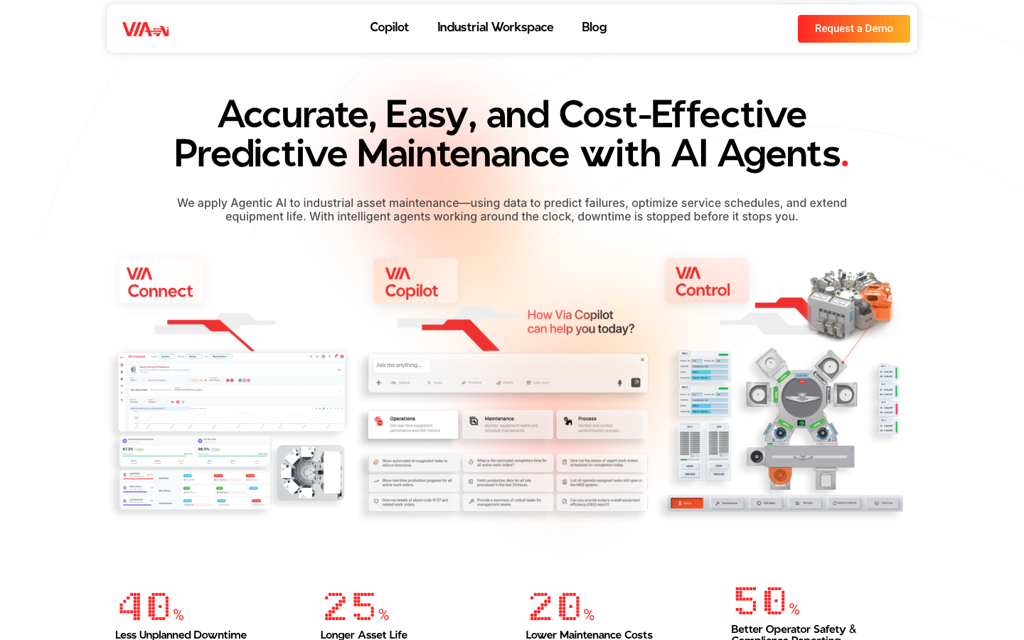 Via Automation homepage screenshot