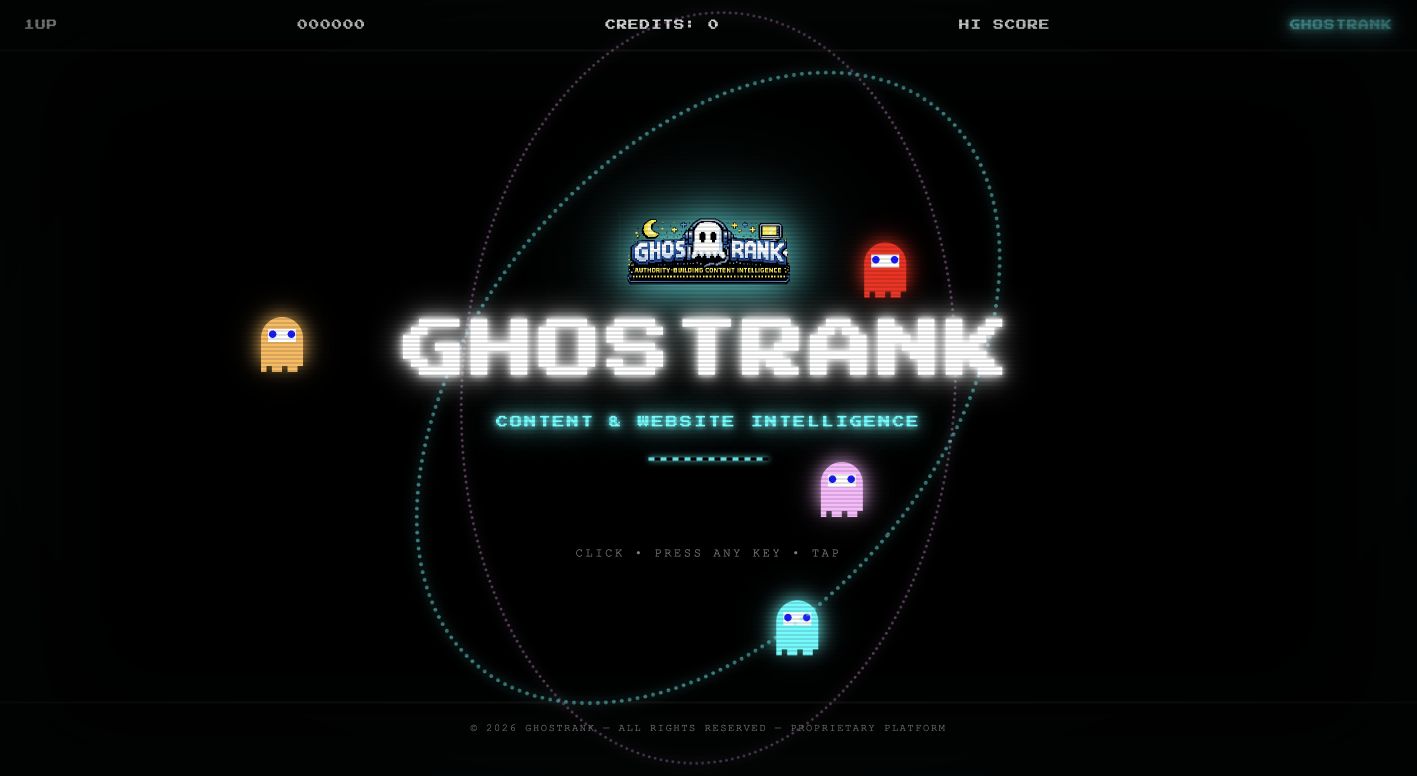 GhostRank 首页截图