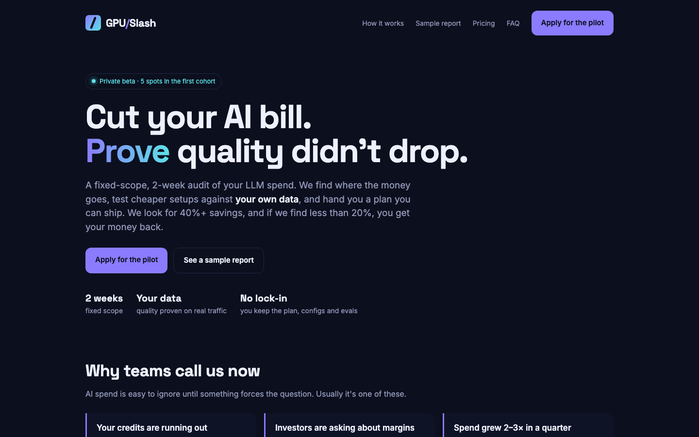 GPUSlash homepage screenshot