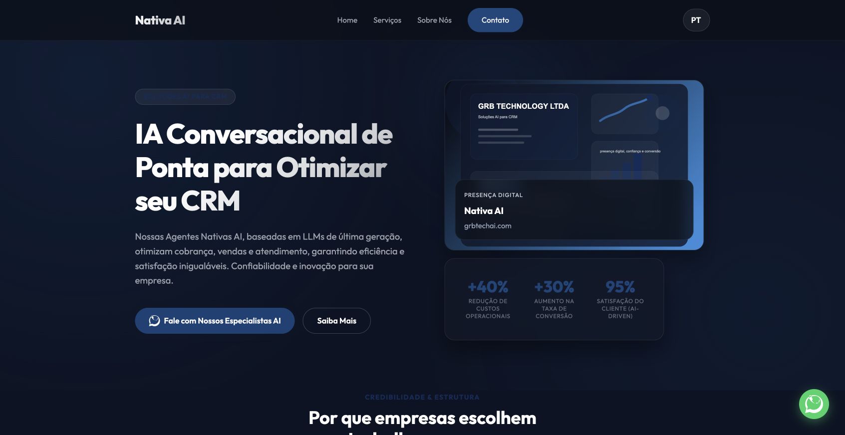 Nativa AI 首页截图