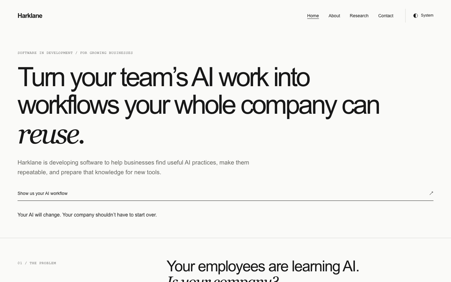 Harklane homepage screenshot