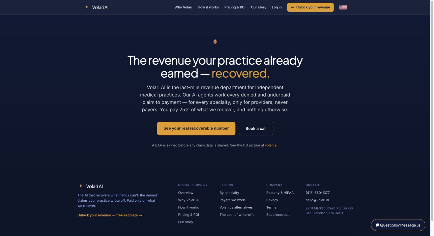 Volari AI landing_page