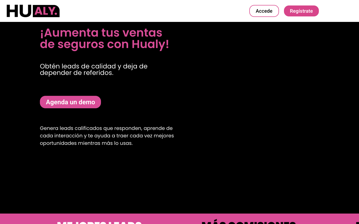 Hualy homepage screenshot