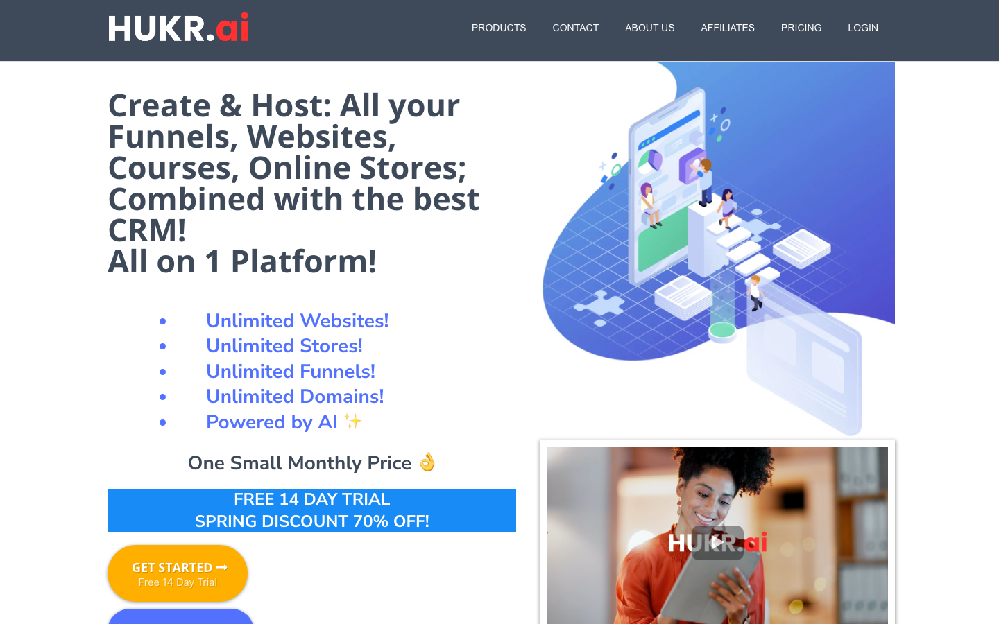 HUKR.ai homepage screenshot