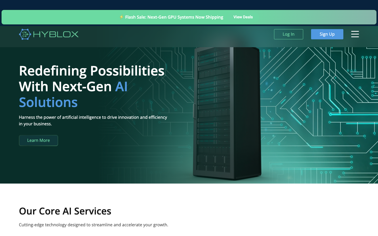 AI Consulting & Data Solutions landing_page