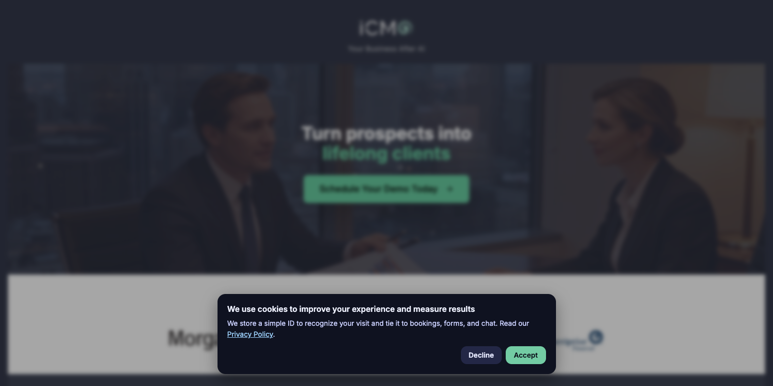 iCMO.ai 首页截图
