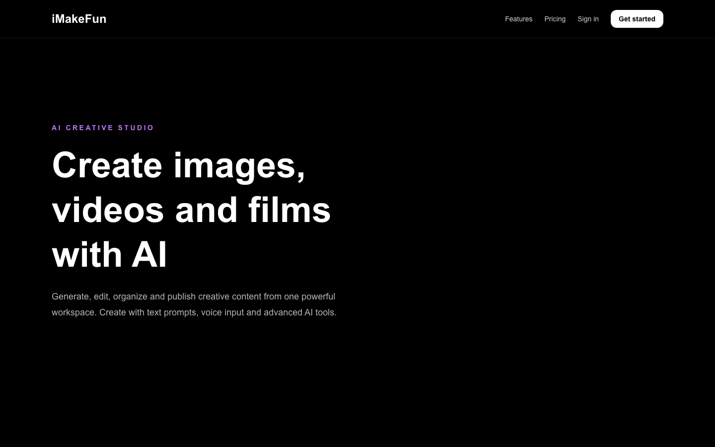 iMakeFun homepage screenshot