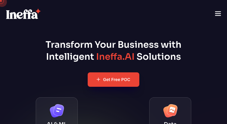 Ineffa.AI homepage screenshot