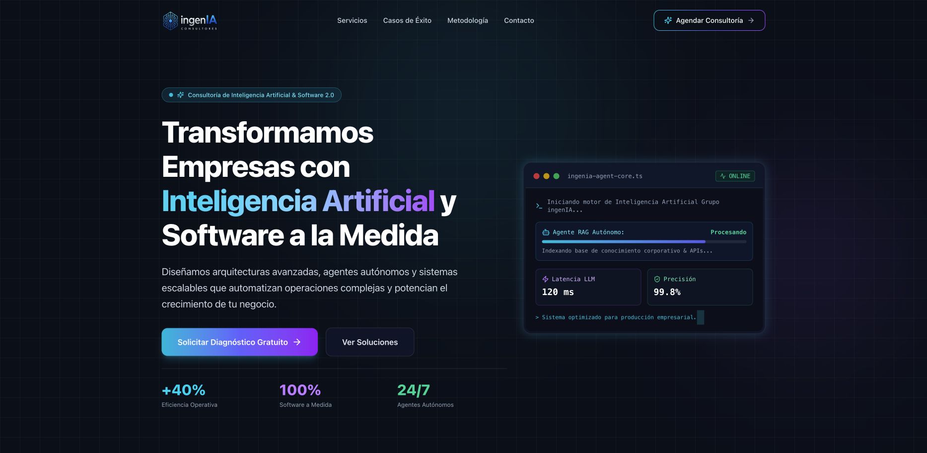 Grupo ingenIA 首页截图