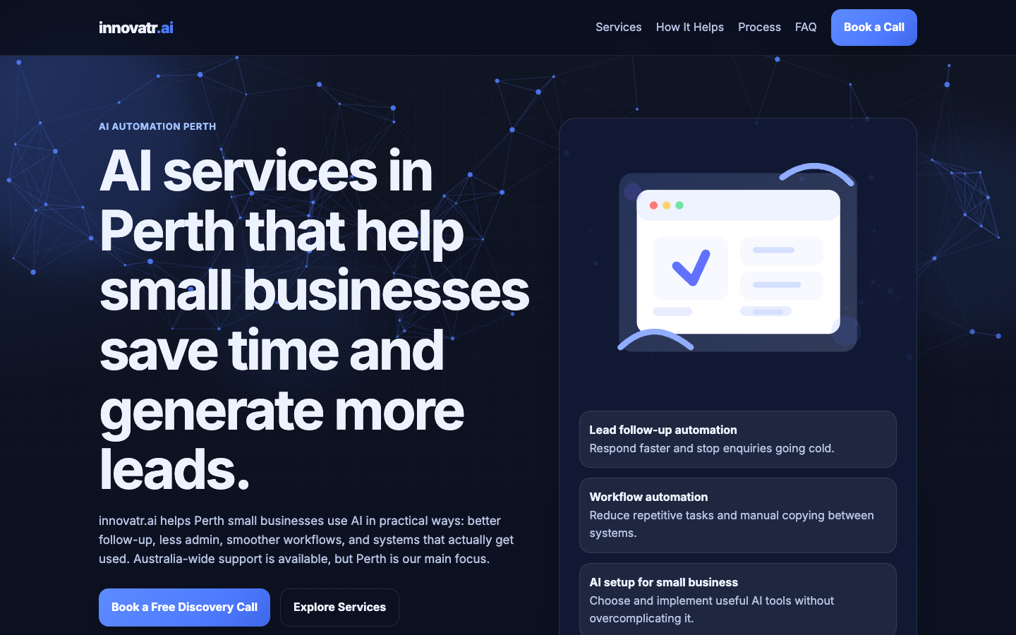 Innovatr homepage screenshot