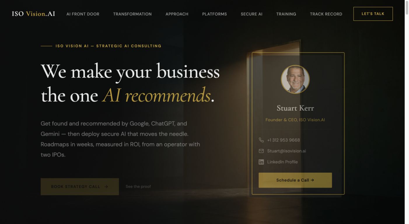ISO Vision AI 首页截图