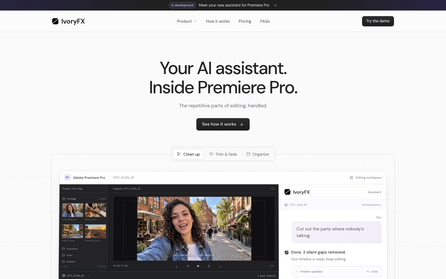 IvoryFX homepage screenshot