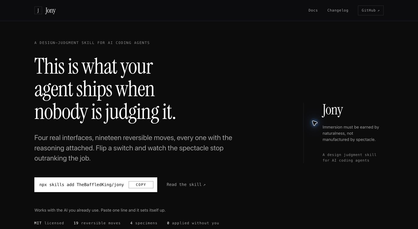 jonyskill.com landing_page