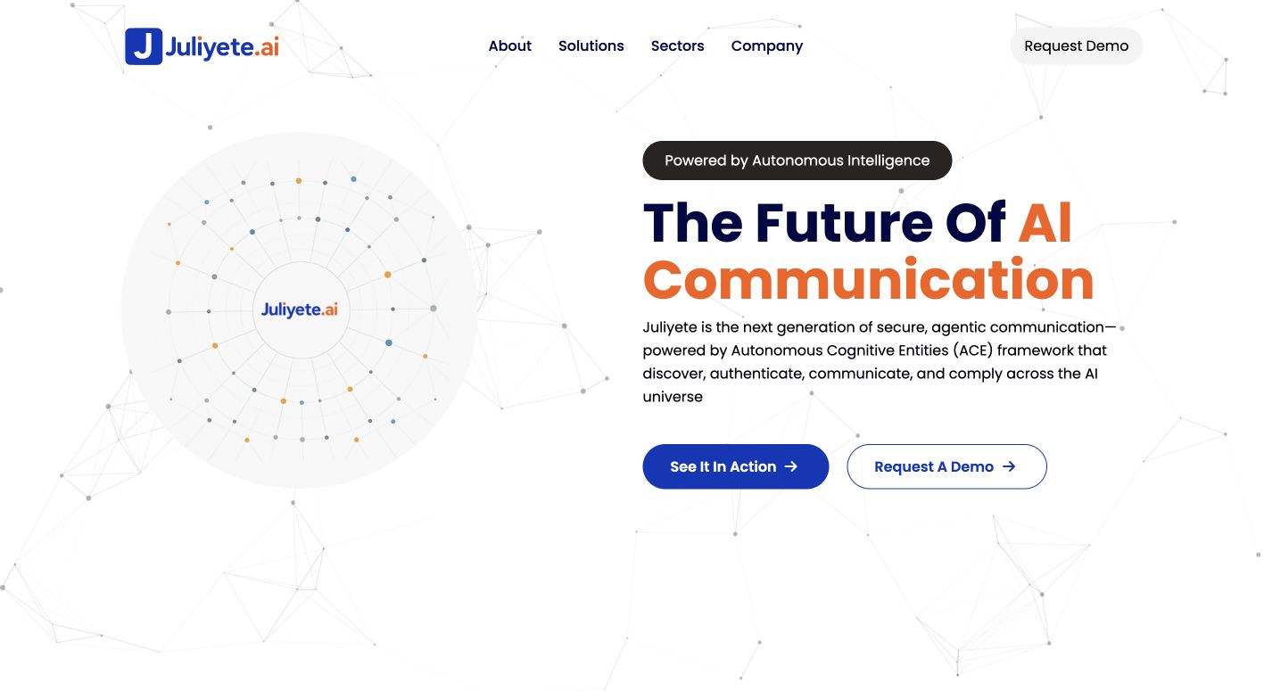 Juliyete.ai 首页截图