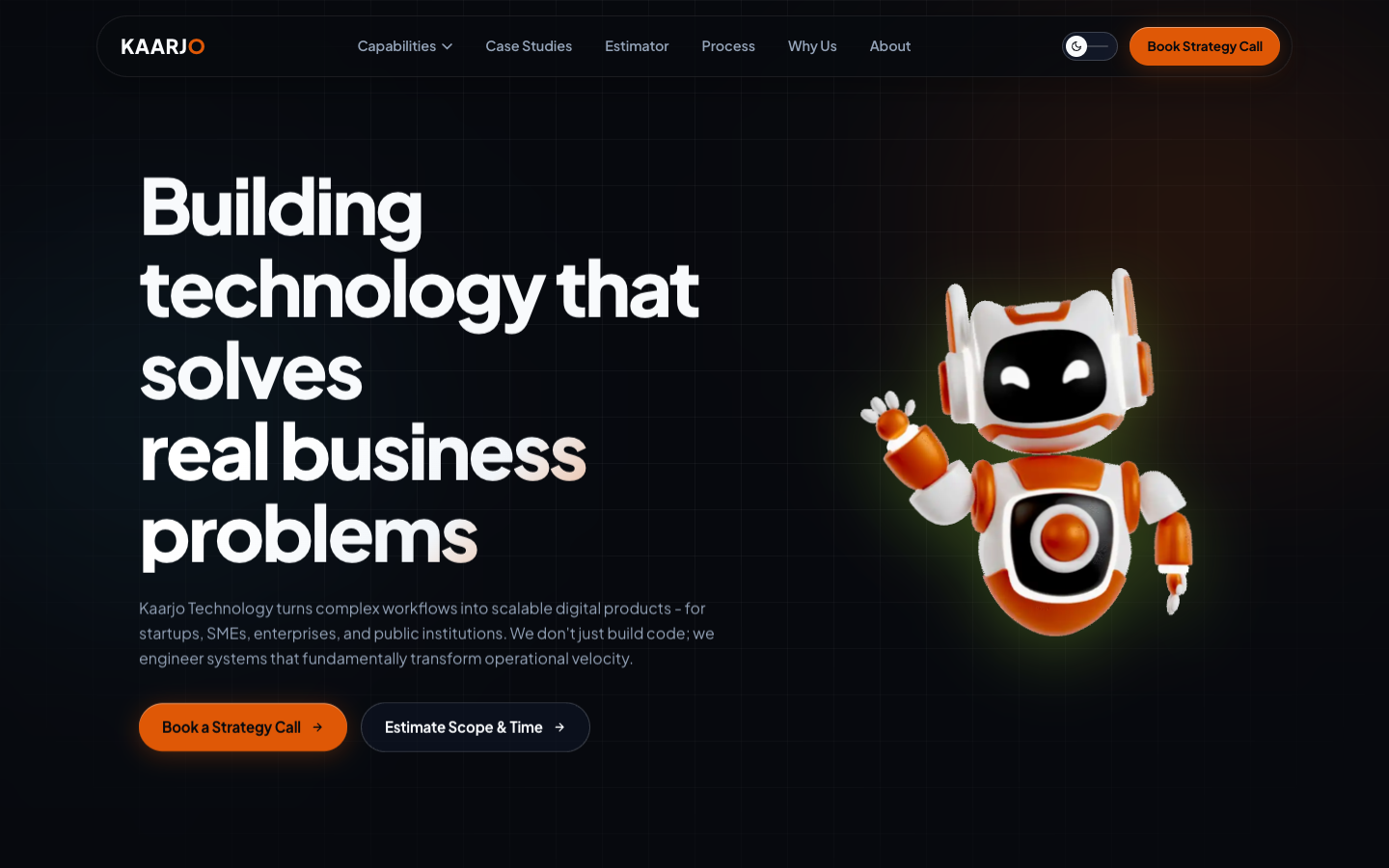 Kaarjo Technology homepage screenshot