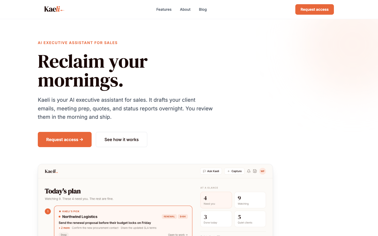 Kaeli landing_page