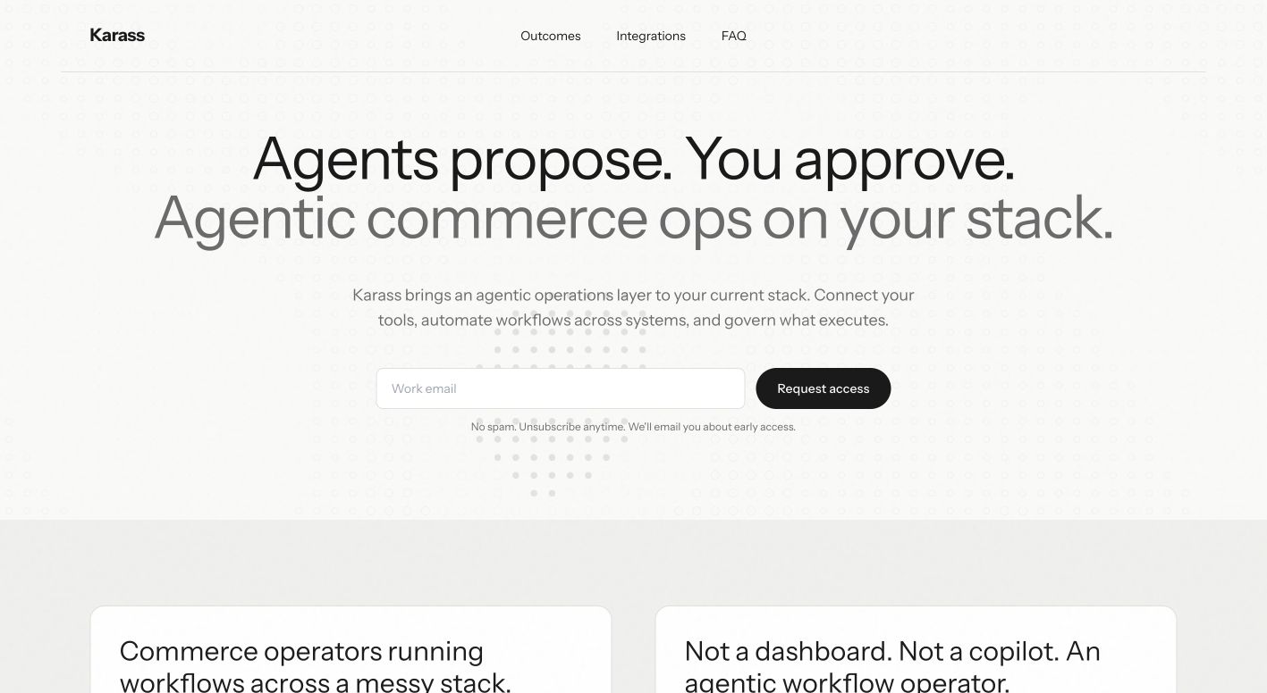 Karass landing_page