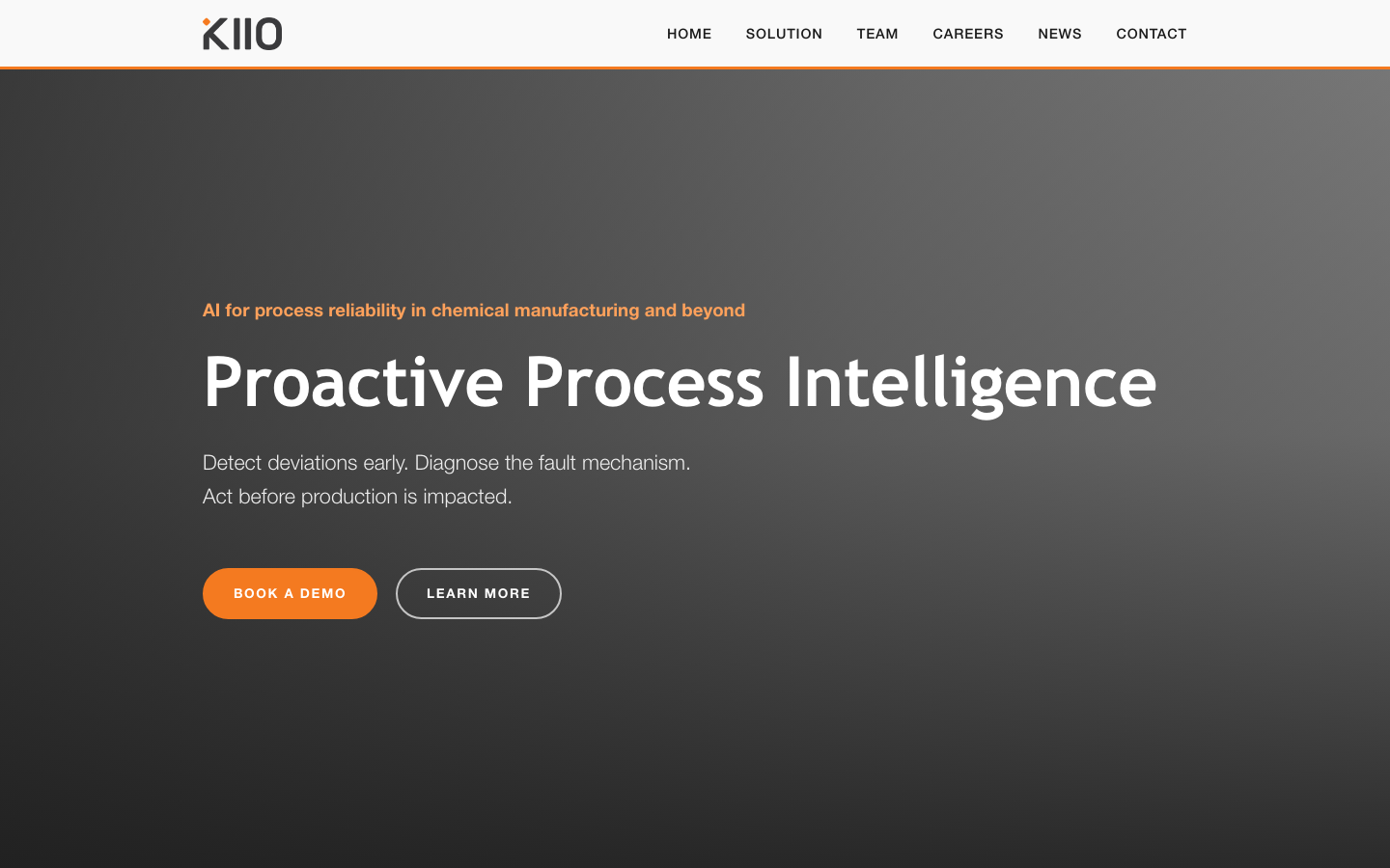 KIIO homepage screenshot