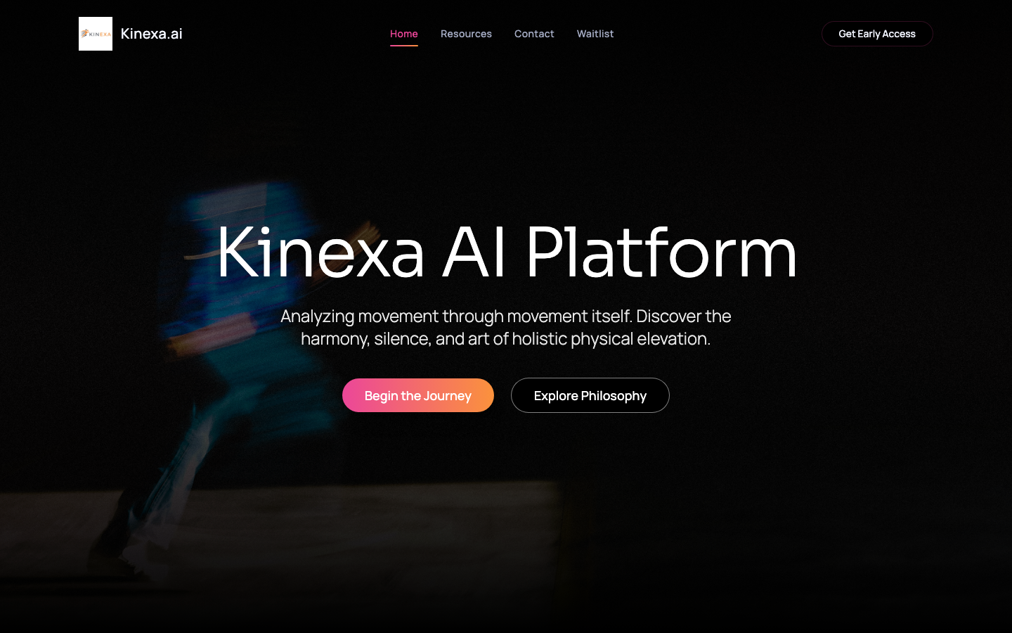 Kinexa AI homepage screenshot