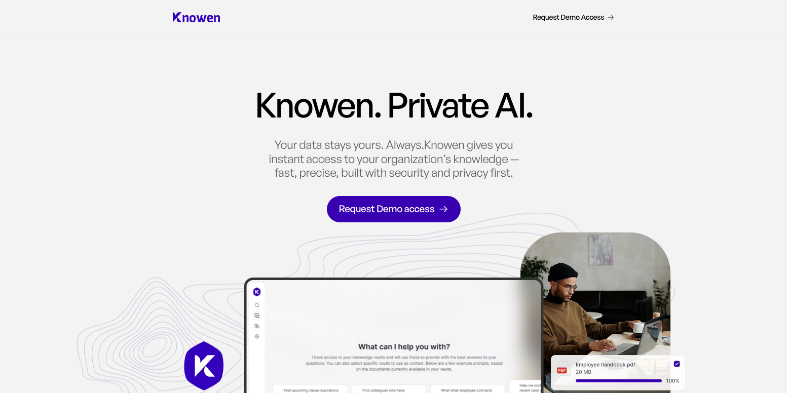Knowen 首页截图