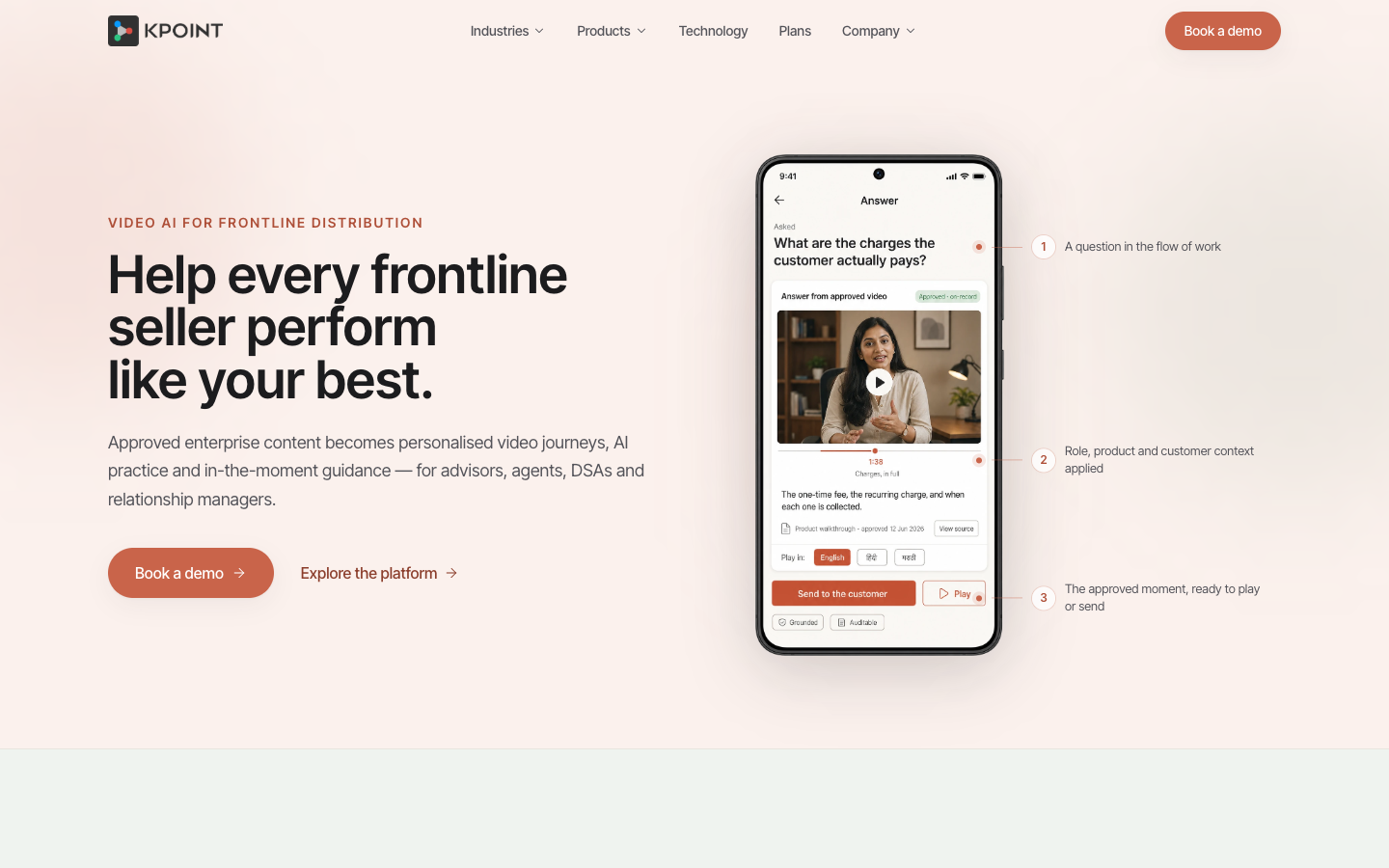 KPOINT homepage screenshot