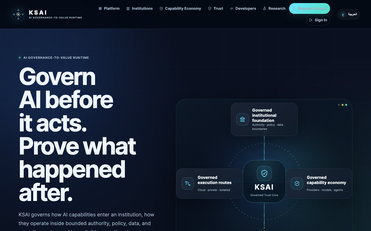 KSAI homepage screenshot